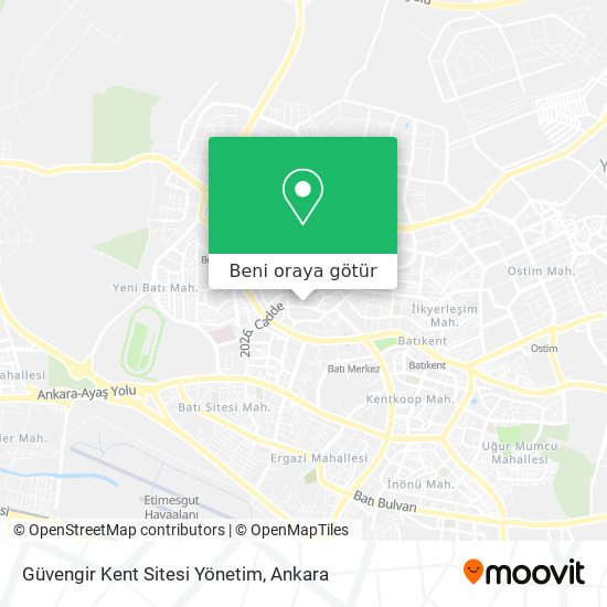 Güvengir Kent Sitesi Yönetim harita