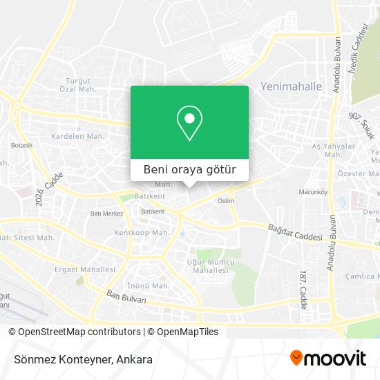 Sönmez Konteyner harita