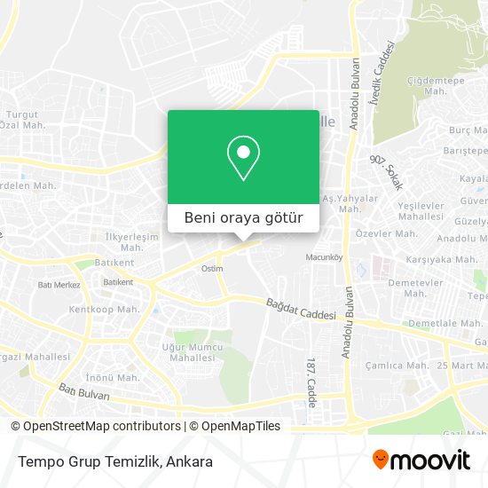 Tempo Grup Temizlik harita