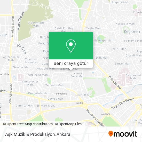 Aşk Müzik & Prodüksiyon harita