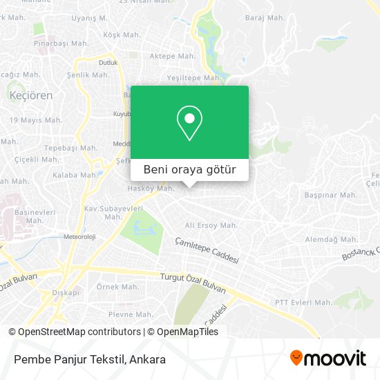 Pembe Panjur Tekstil harita
