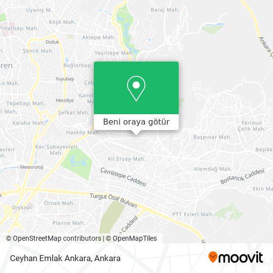 Ceyhan Emlak Ankara harita