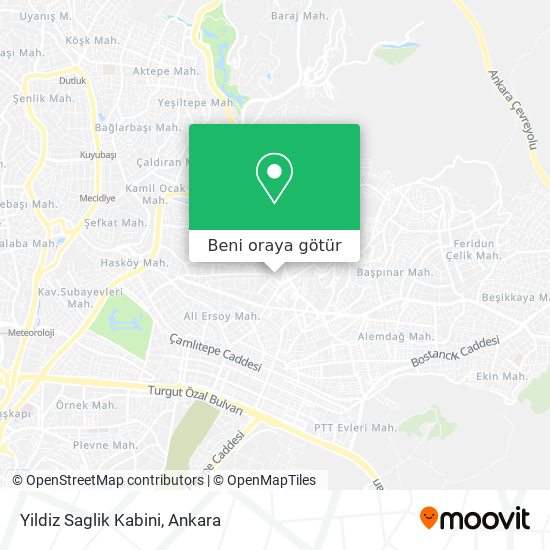 Yildiz Saglik Kabini harita