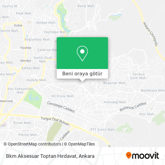 Bkm Aksesuar Toptan Hırdavat harita