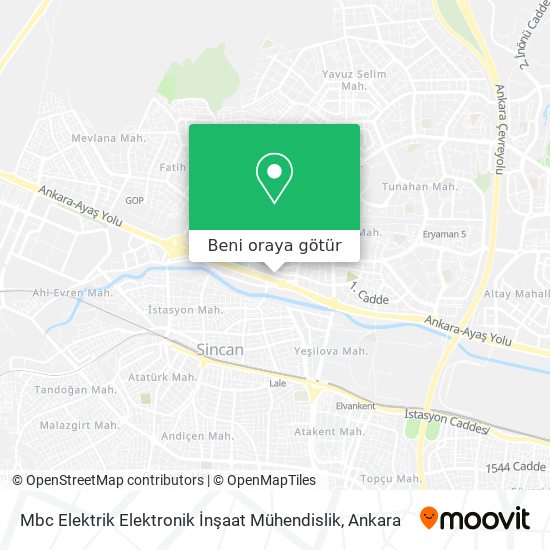 Mbc Elektrik Elektronik İnşaat Mühendislik harita