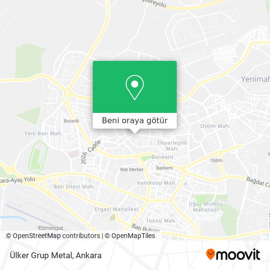 Ülker Grup Metal harita