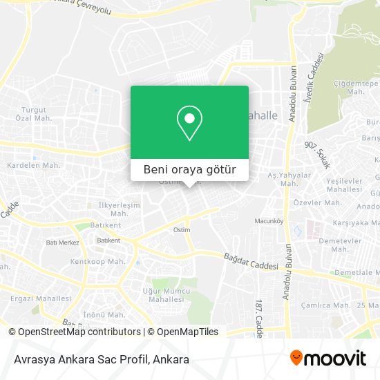 Avrasya Ankara Sac Profil harita