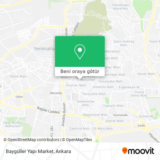 Baygüller Yapı Market harita