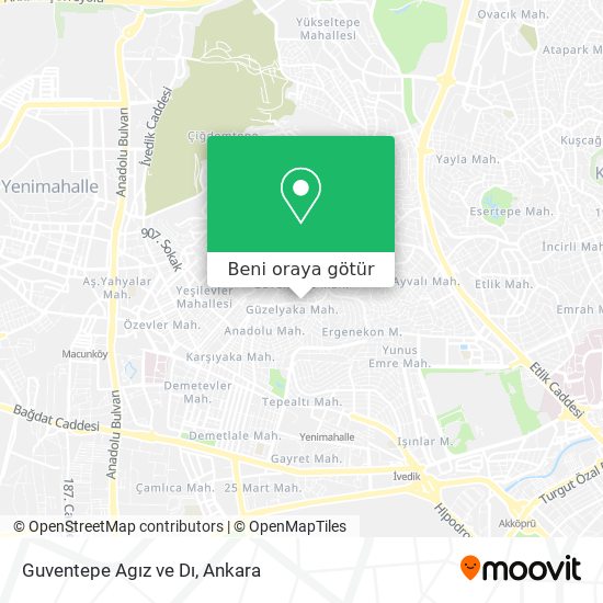 Guventepe Agız ve Dı harita