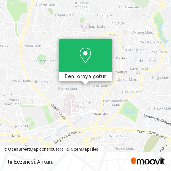 Itır Eczanesi harita