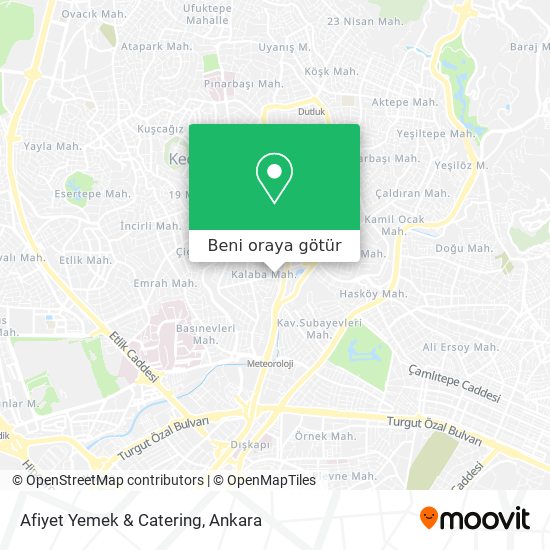 Afiyet Yemek & Catering harita