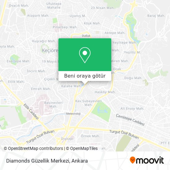 Diamonds Güzellik Merkezi harita
