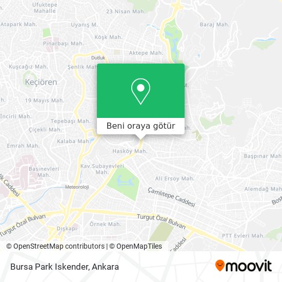 Bursa Park Iskender harita