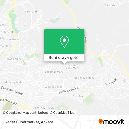 Kader Süpermarket harita
