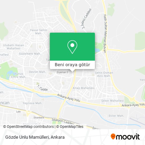Gözde Unlu Mamülleri harita