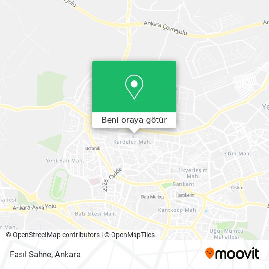 Fasıl Sahne harita