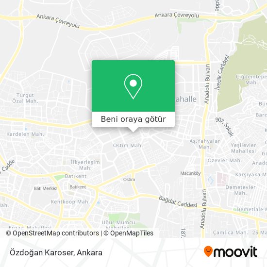 Özdoğan Karoser harita
