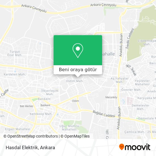 Hasdal Elektrik harita