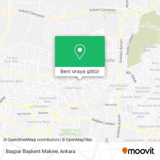 Başpar Başkent Makine harita