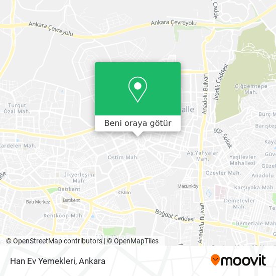 Han Ev Yemekleri harita