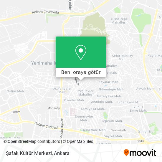 Şafak Kültür Merkezi harita