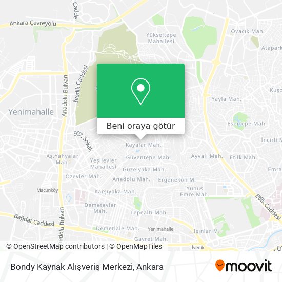Bondy Kaynak Alışveriş Merkezi harita