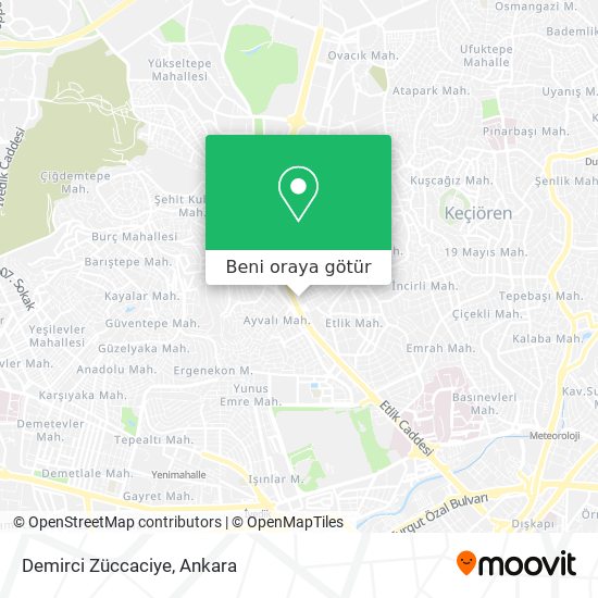 Demirci Züccaciye harita
