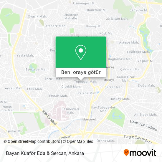 Bayan Kuaför Eda & Sercan harita