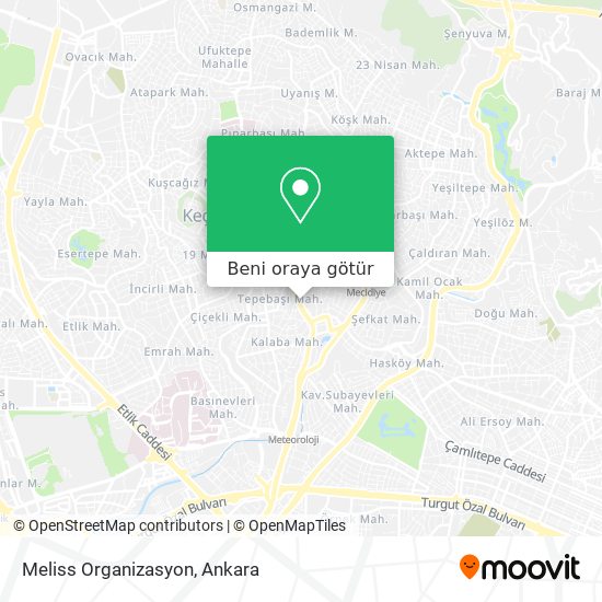 Meliss Organizasyon harita