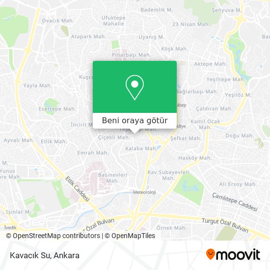 Kavacık Su harita