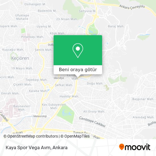 Kaya Spor Vega Avm harita
