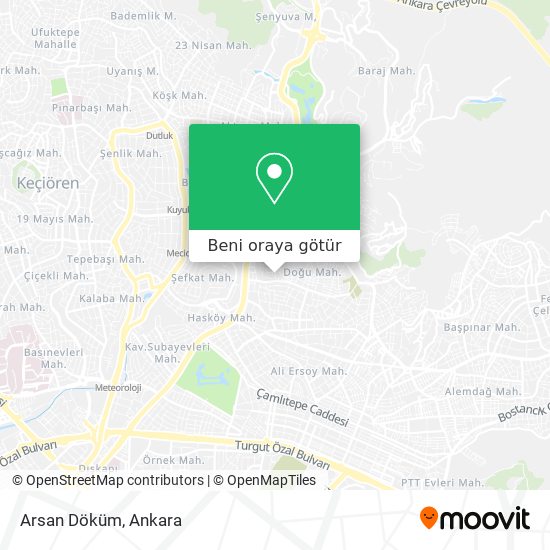 Arsan Döküm harita