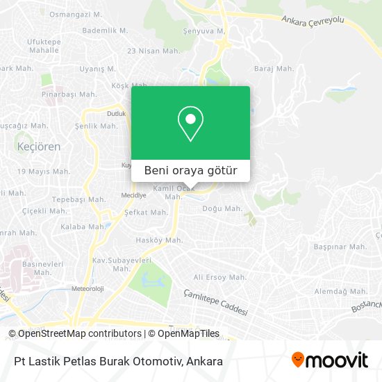 Pt Lastik Petlas Burak Otomotiv harita