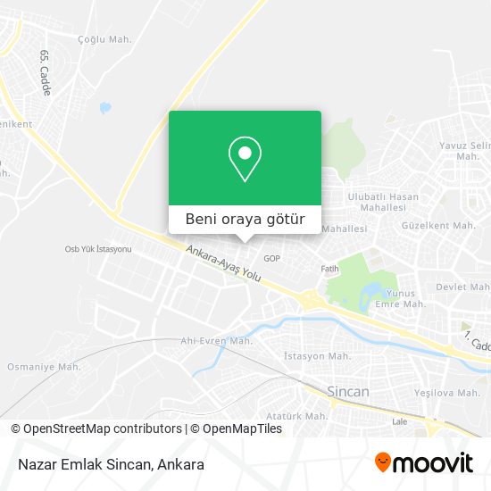 Nazar Emlak Sincan harita