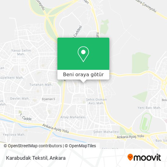 Karabudak Tekstil harita