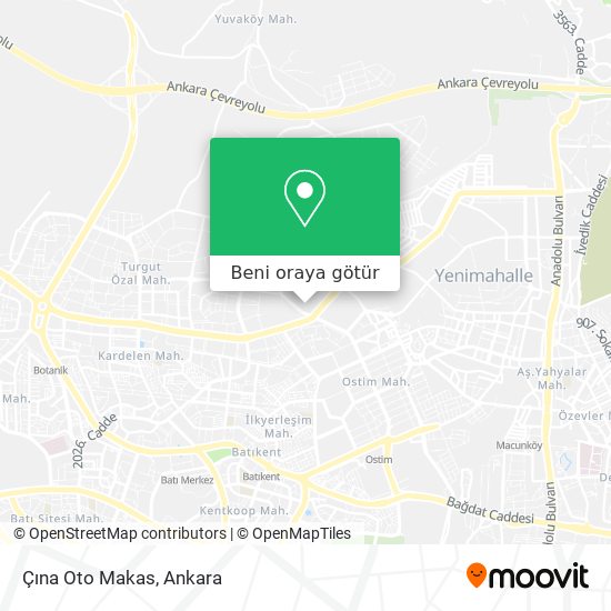 Çına Oto Makas harita