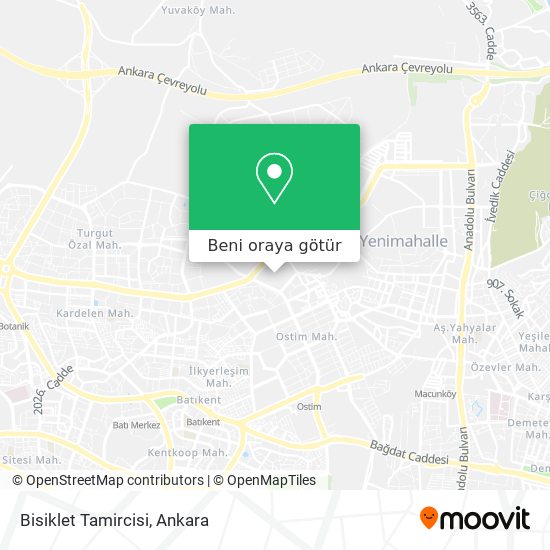 Bisiklet Tamircisi harita