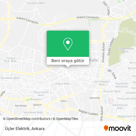 Üçler Elektrik harita