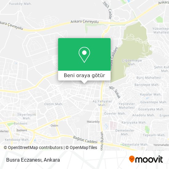 Busra Eczanesı harita