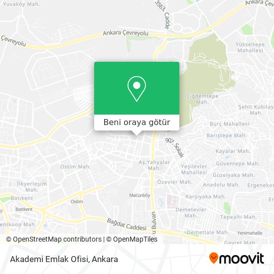 Akademi Emlak Ofisi harita