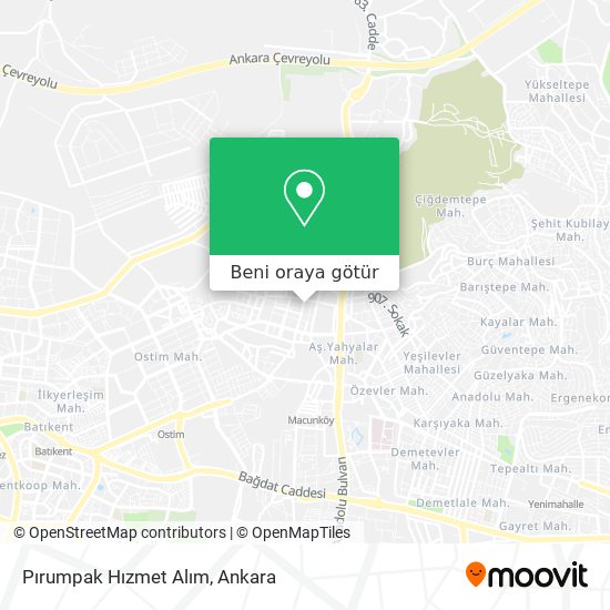 Pırumpak Hızmet Alım harita