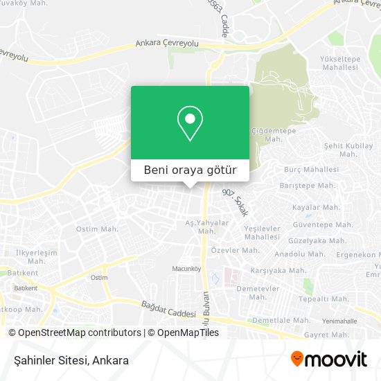 Şahinler Sitesi harita