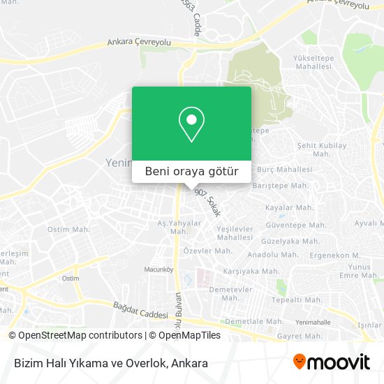 Bizim Halı Yıkama ve Overlok harita