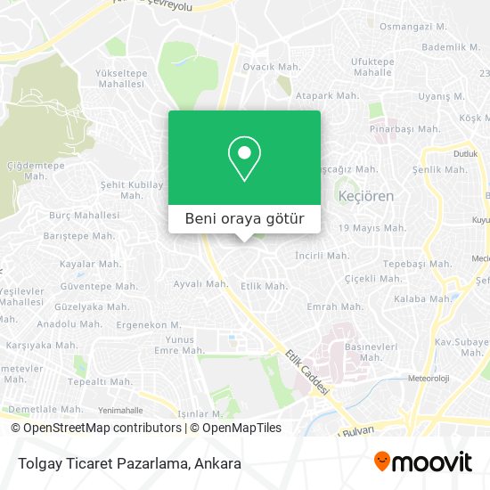Tolgay Ticaret Pazarlama harita
