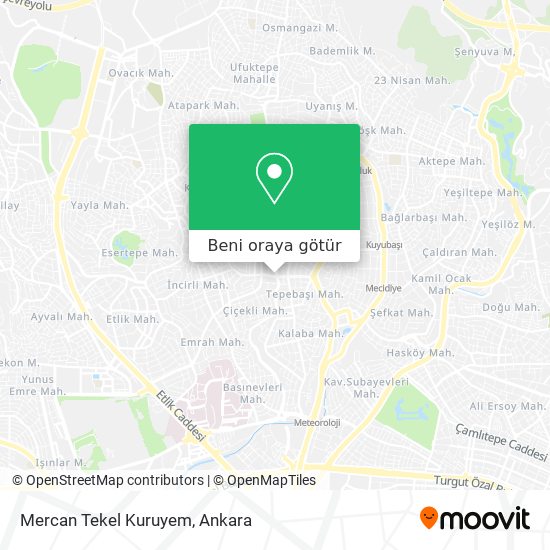 Mercan Tekel Kuruyem harita