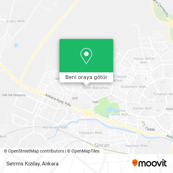Setrms Kızılay harita