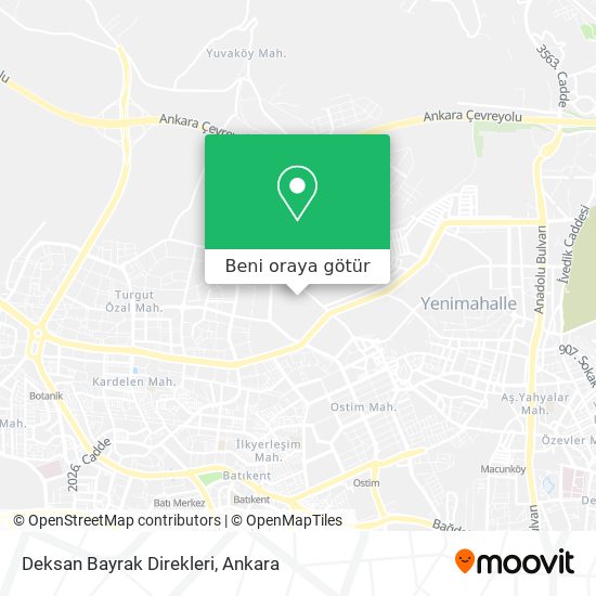 Deksan Bayrak Direkleri harita