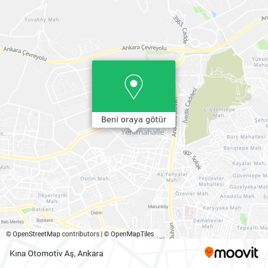 Kına Otomotiv Aş harita