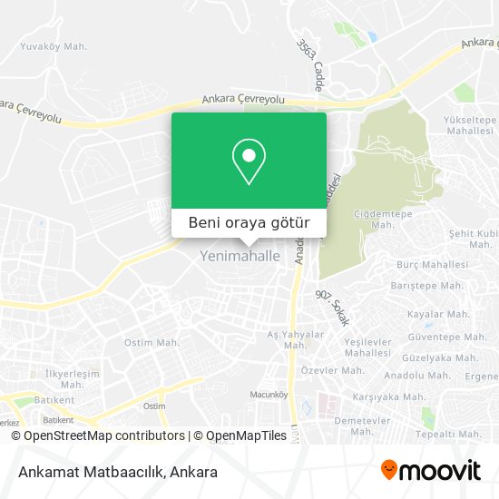 Ankamat Matbaacılık harita
