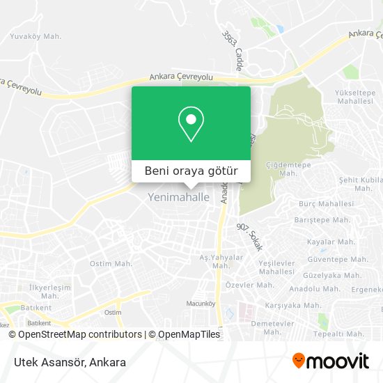 Utek Asansör harita